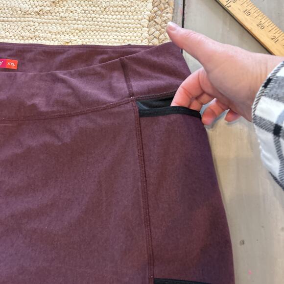Terry Cycling Maroon Purple Black Fixie Skirt Skort w/ Slite Chamois Sz XXL - Picture 4 of 8